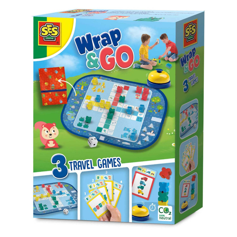 SES Wrap and Go Travel Games, 3in1 02236