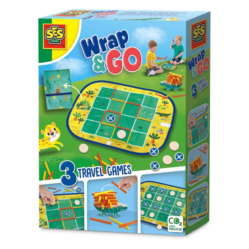 SES Wrap and Go Travel Games, 3in1 02235