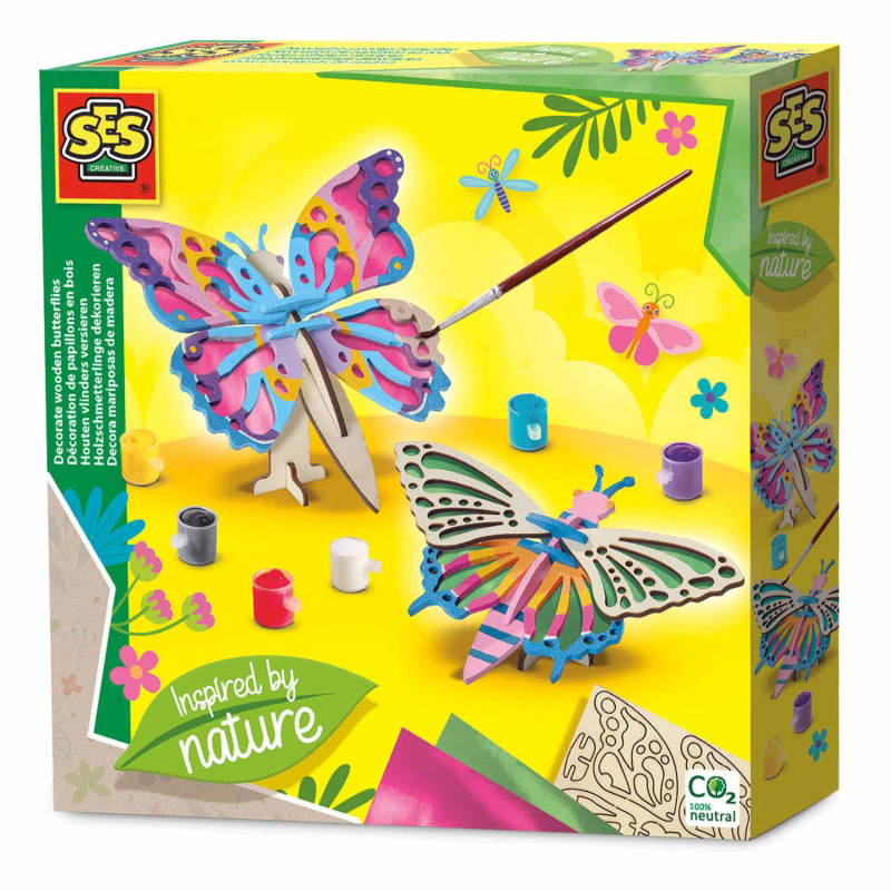 SES Decorate Wooden Butterflies - Inspired by Nature 14035