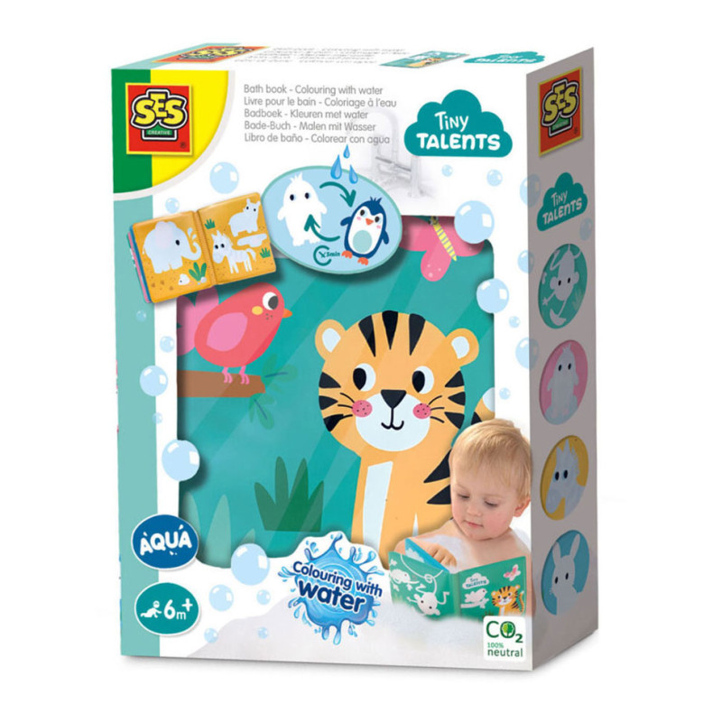 SES Tiny Talents Bath Book - Coloring With Water 13056
