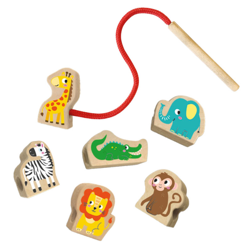 SES - Stringing SES Tiny Talents Wooden Animal Beads 13141
