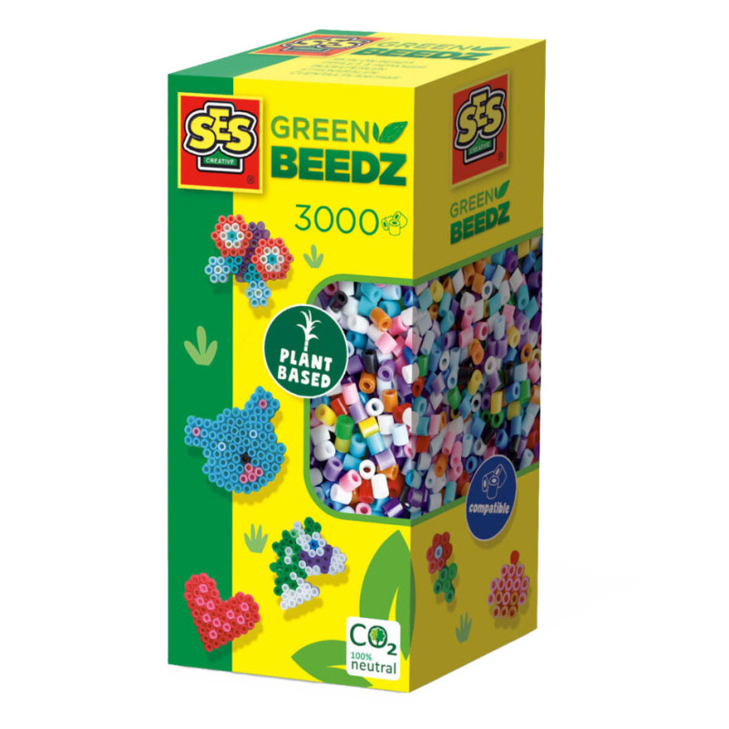 SES Green Beedz - Fuse Beads Mix 3000 06404