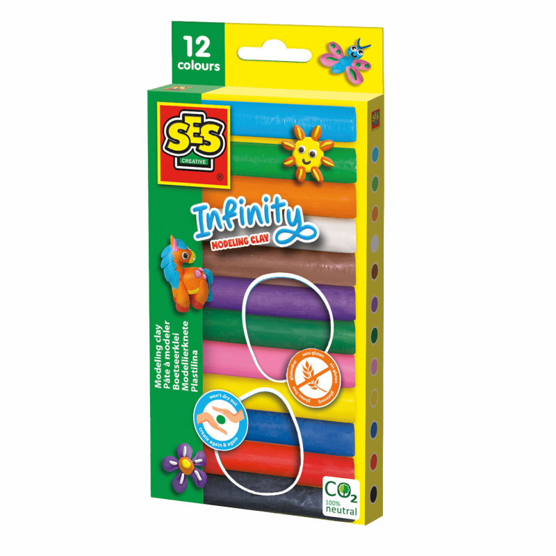 SES infinity Modeling Clay - 12 Pack (180Gr) 00406