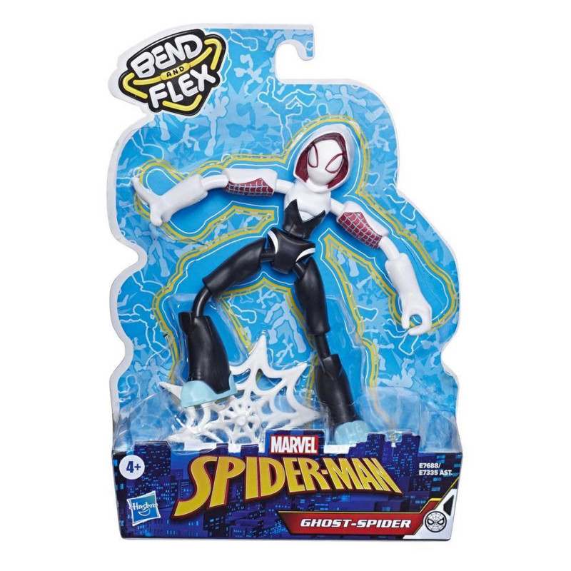 Hasbro - Figurine d'action flexible Spiderman - Ghost Spider E76885XO
