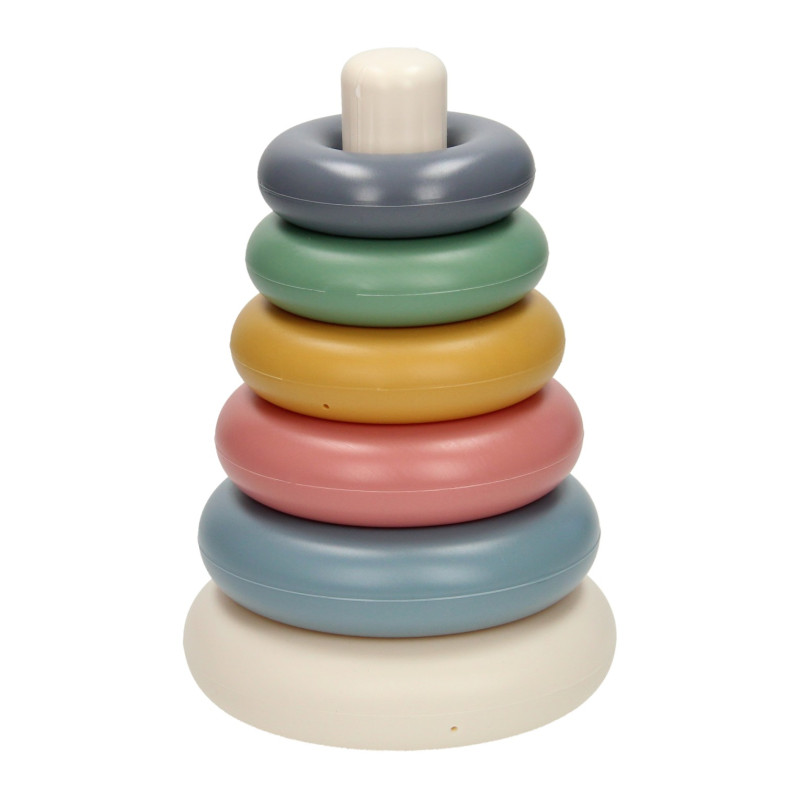 Cavallino Toys - Anneaux à empiler Cavallino aux couleurs pastel 7 pièces 9660LN01