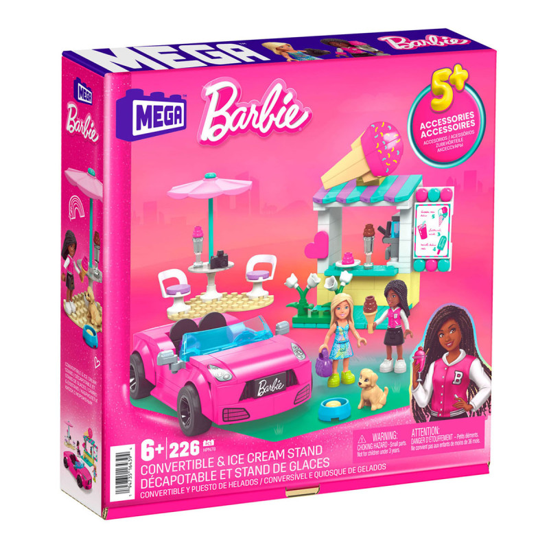 Mattel - Barbie mega stand de glaces à construire 226 pièces HPN78
