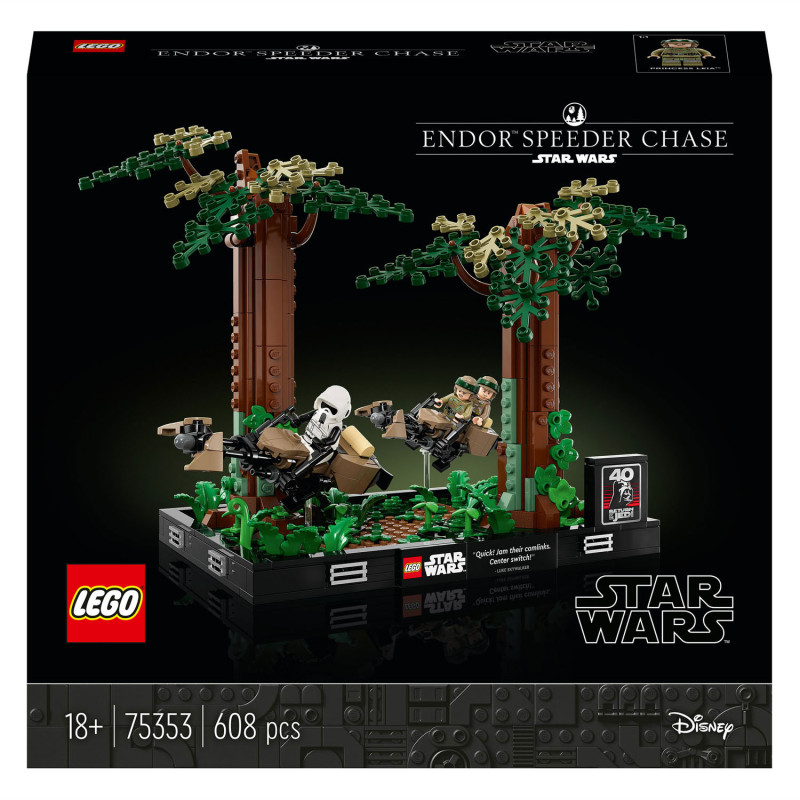 Lego® Star Wars™ 75353 Diorama de la poursuite en speeder bikes sur Endor