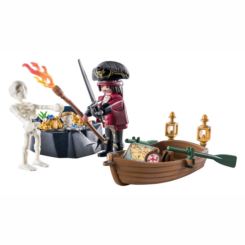 Playmobil Starterpack Pirate with Rowing Boat - 71254 71254