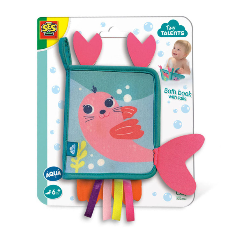 SES Tiny Talents Bath Book With Tails 13057