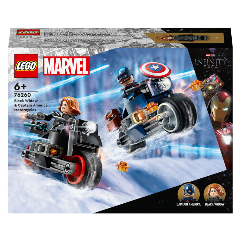 Lego - LEGO Super Heroes 76260 Black Widow & Captain America Motore 76260
