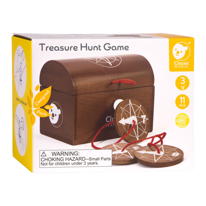 Classic World Wooden Treasure Hunt Game 50572