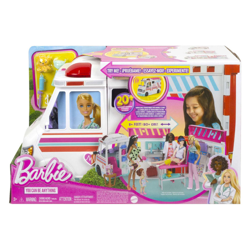 Mattel - Barbie Ambulance Clinic Playset HKT79