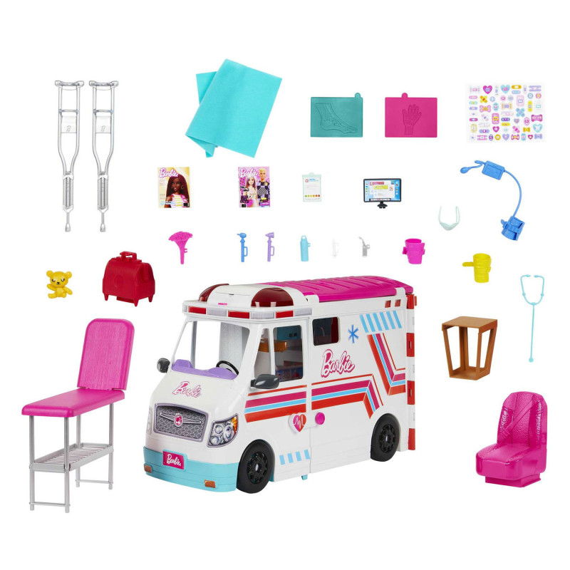 Mattel - Barbie Ambulance Clinic Playset HKT79