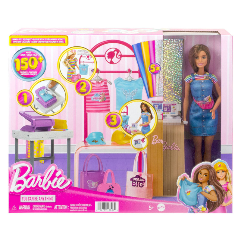 Mattel - Barbie Doll with Boutique Shop HKT78
