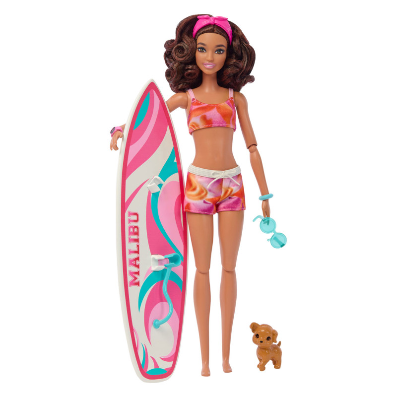 Mattel - Barbie with Surfboard Doll HPL69
