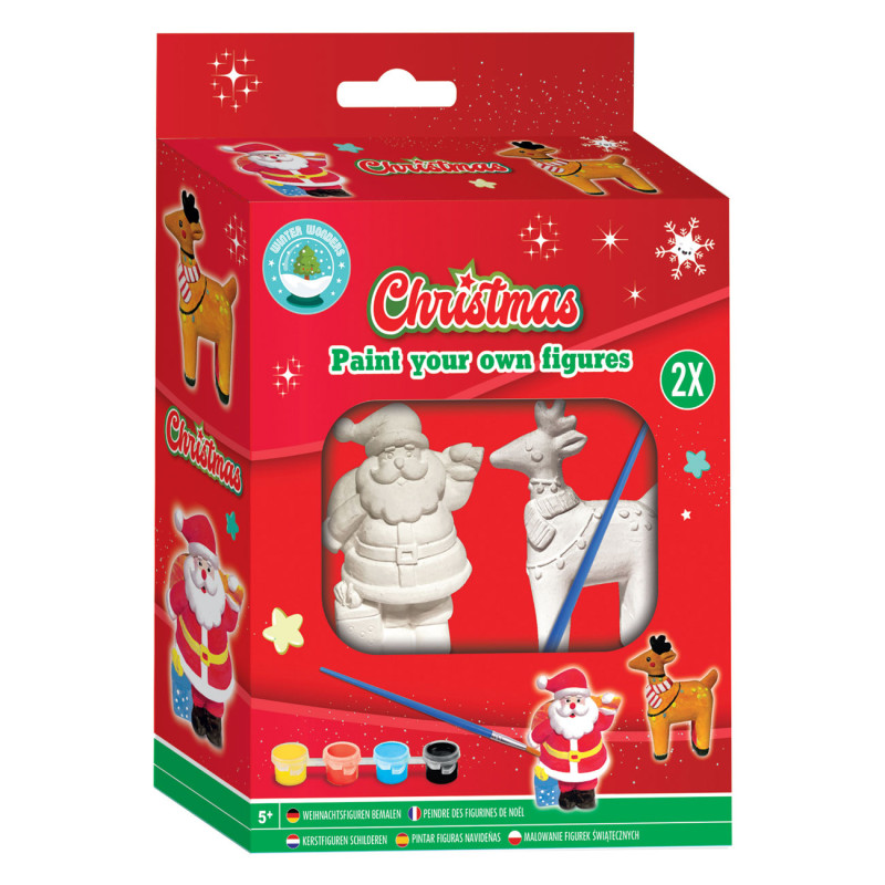Grafix - Paint your own Christmas figures, set of 2 pieces 800044