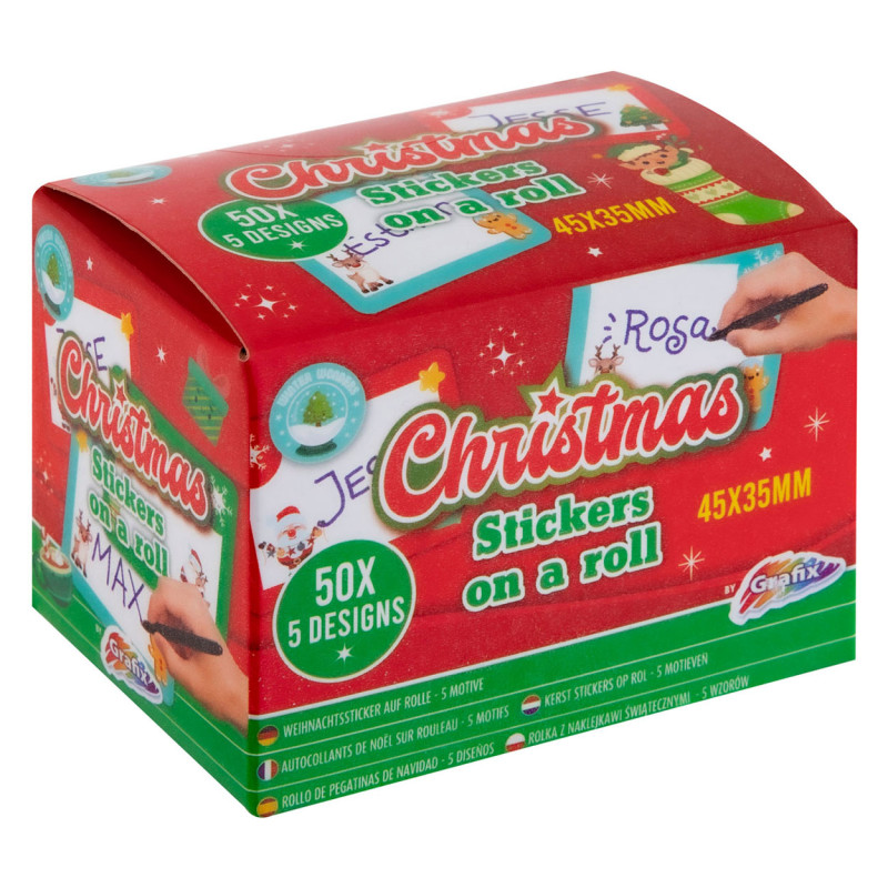 Grafix - Name stickers Christmas, 50pcs. 800027