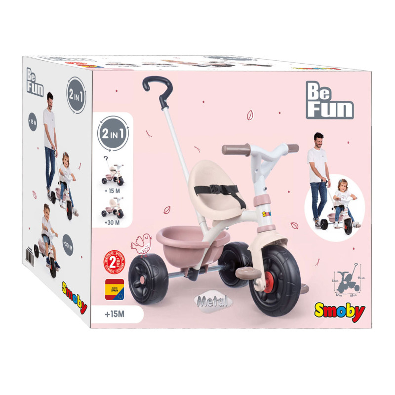 Smoby Be Fun Tricycle Pink 740335
