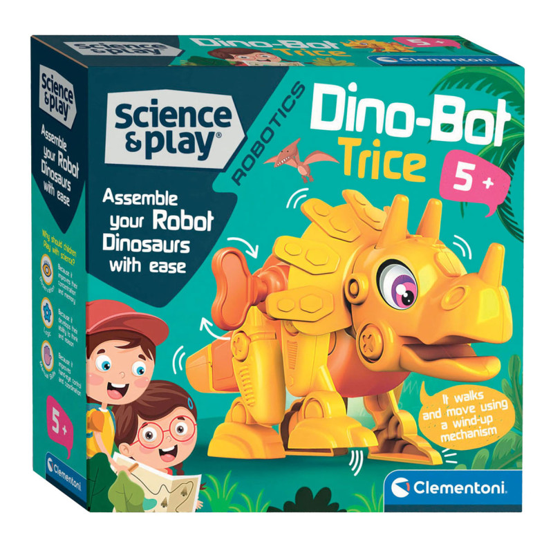 Clementoni Science & Games Junior - Dino Bot Triceratops 75074