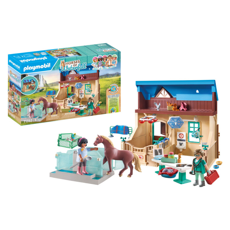Playmobil Horses of Waterfall Horse Riding Therapy & Veterinarian 71352