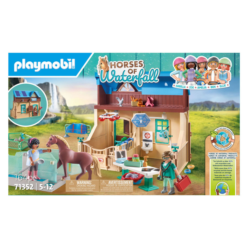 Playmobil Horses of Waterfall Horse Riding Therapy & Veterinarian 71352