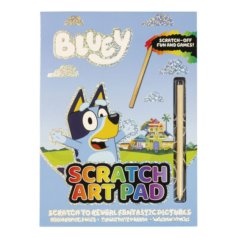 Totum - Bluey Scratch Pad with Games 074453