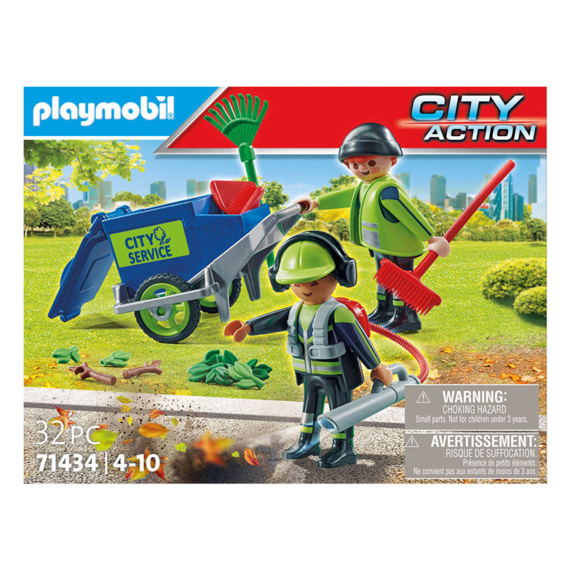 Playmobil City Action Figure Set Cleaning Team - 71434 71434