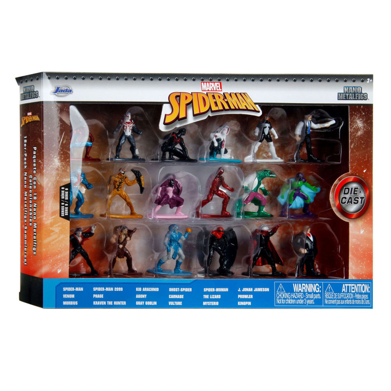 Jada Toys - Jada Die-Cast Marvel Multi Pack Nano Action Figures Wave 9, 18 253225031