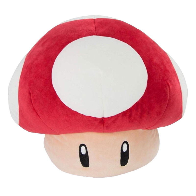 Tomy Mocchi Mocchi Mega Super Mario Mushroom Plush Stuffed Toy T12955