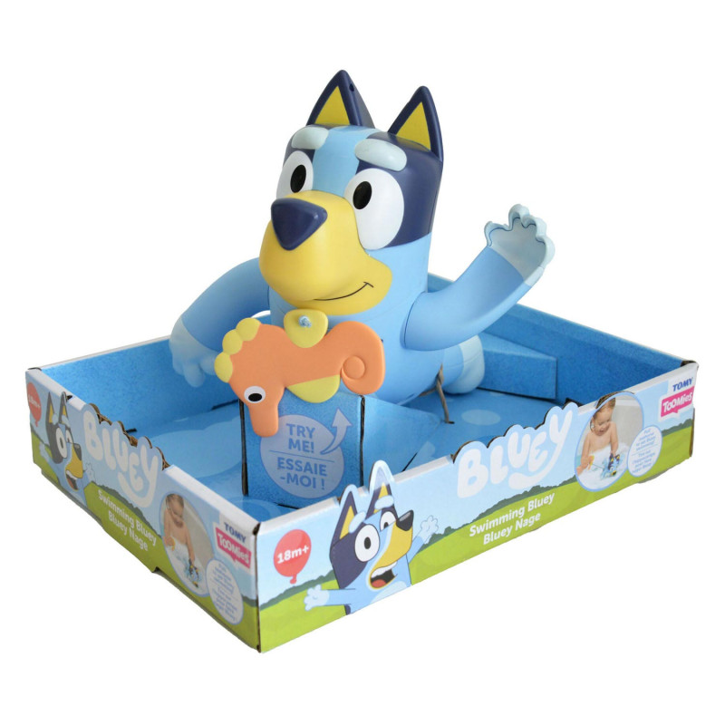 Tomy Swimming Bluey Figure Bath Toy E73548