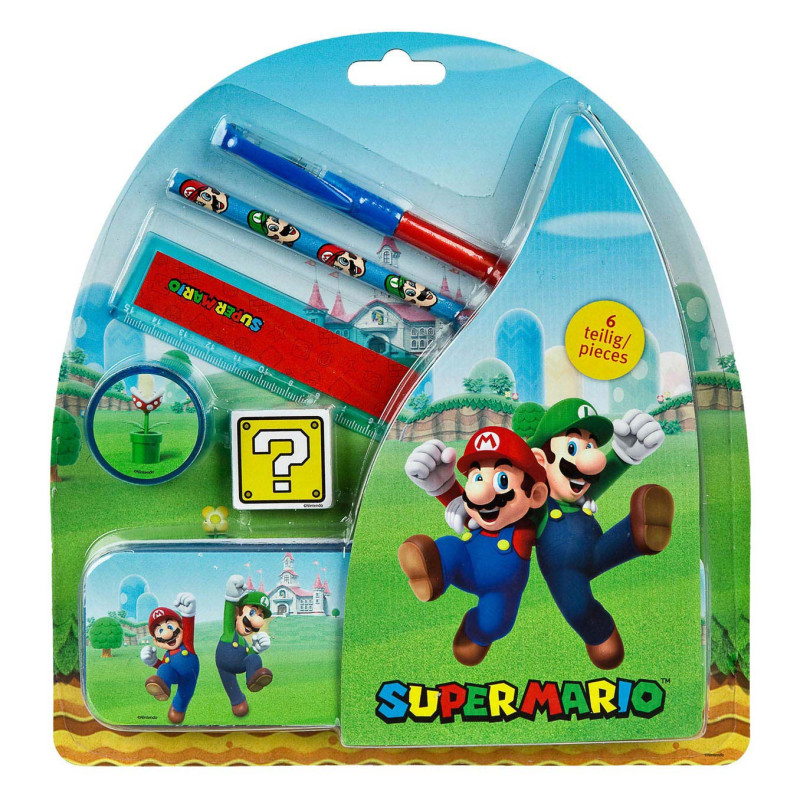 Undercover - Super Mario School Set in Tin, 7 pcs. SUMB6458