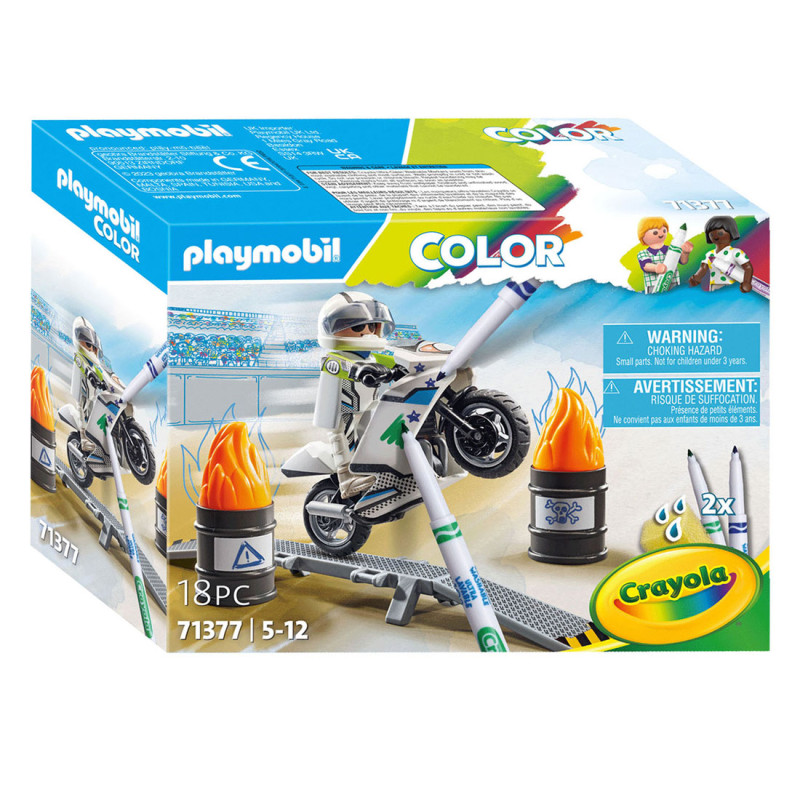 Playmobil Color Motorcross Motorcycle - 71377 71377