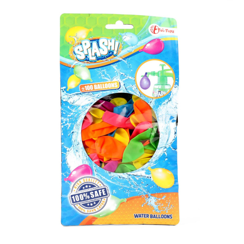 Toi-Toys - Splash HQ Water Balloons, 100pcs. 65081