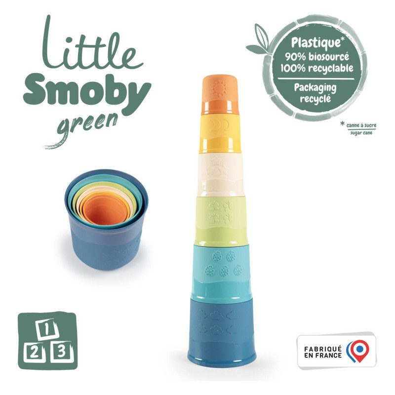 Smoby - Little Smoby Green - Stacking Tower 140602