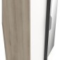 Armoire GHOST - Décor chene kronberg et blanc mat - 2 Portes + 1 miroir - L.79,4 x P.51,1 x H. 203 cm - DEMEYERE