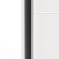 Armoire GHOST - Décor blanc mat - 2 Portes coulissantes - L.116,5 x P. 59,9 x H. 203 cm - DEMEYERE