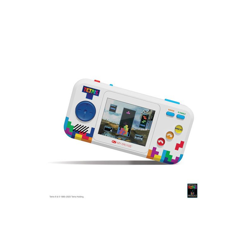 Console rétrogaming Just For Games Pocket Player PRO Tetris Blanc et Bleu