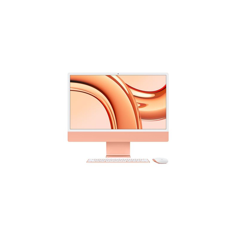 Apple iMac 24" 256 Go SSD 8 Go RAM Puce M3 CPU 8 cœurs GPU 10 cœurs Orange Nouveau