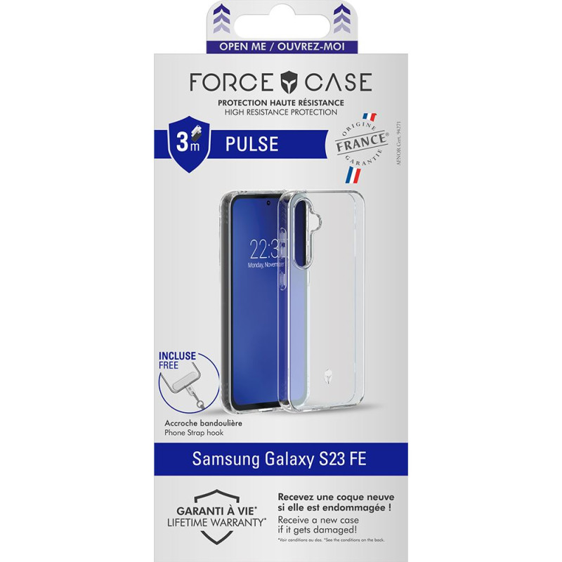 Coque Force Case Pulse pour Samsung Galaxy S23 FE Transparent