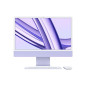 Apple iMac 24" 256 Go SSD 8 Go RAM Puce M3 CPU 8 cœurs GPU 10 cœurs Violet Nouveau