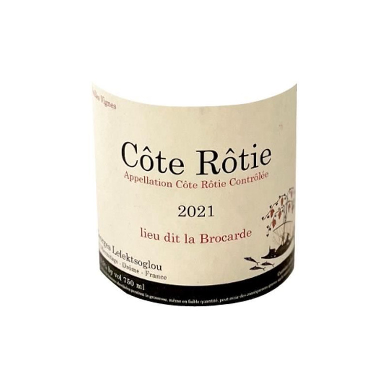 Domaine Georges Lelektsoglou Lieu dit La Brocarde 2021 Côte Rôtie - Vin Rouge de la Vallée du Rhône