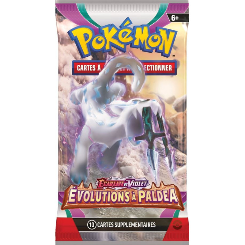 Carte à collectionner Pokémon EV02 booster Écarlate et Violet Évolutions à Paldea Modèle aléatoire