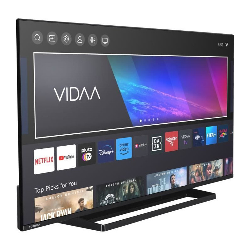 TOSHIBA - 43UV3363DG - TV LED 4K UHD - 43 (108cm) - HDR10 - Smart TV VIDAA - Dolby Audio - 3 x HDMI - 2USB