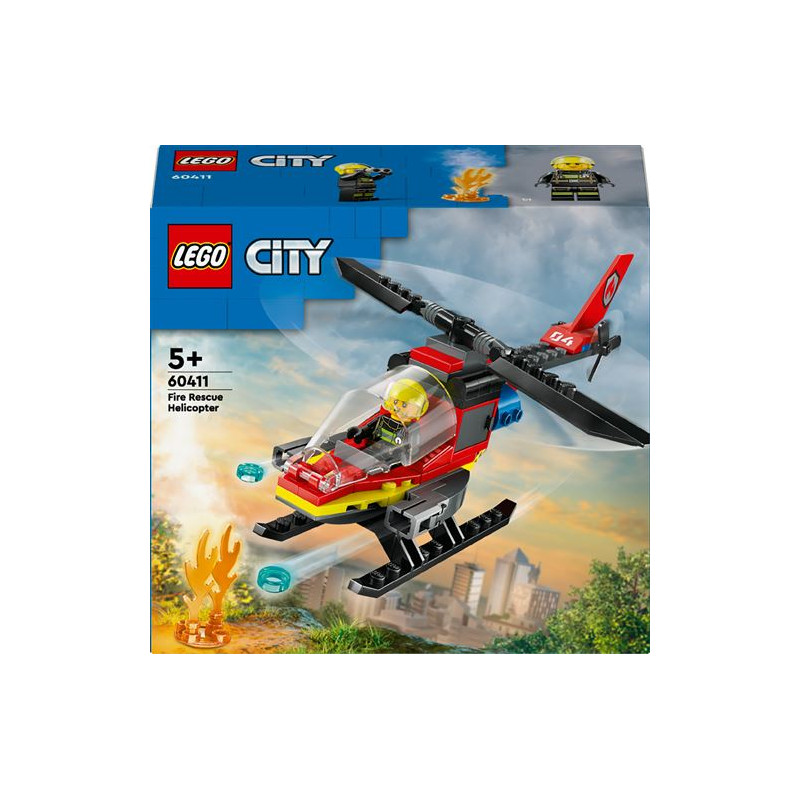 LEGO® City 60411 L hélicoptère de secours des pompiers