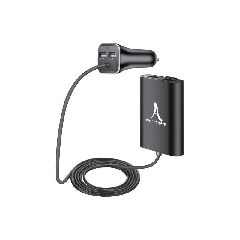 AKASHI Chargeur allume-cigare AKASHI ALTCARCH 4 USB