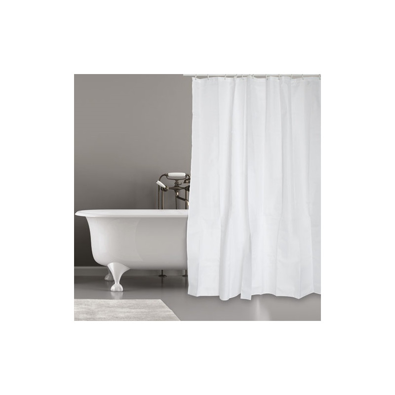 RIDEAU DOUCHE 180X200 POLYESTER BLANC MSV - 149216