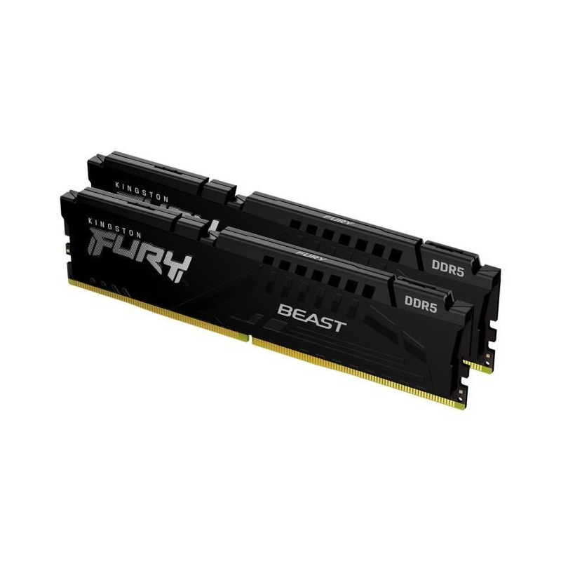 Mémoire RAM - KINGSTON - FURY Beast - 16 Go (2 x 8 Go) - DDR5 - 6000 Mhz CL36 - (KF560C36BBEK2-16)