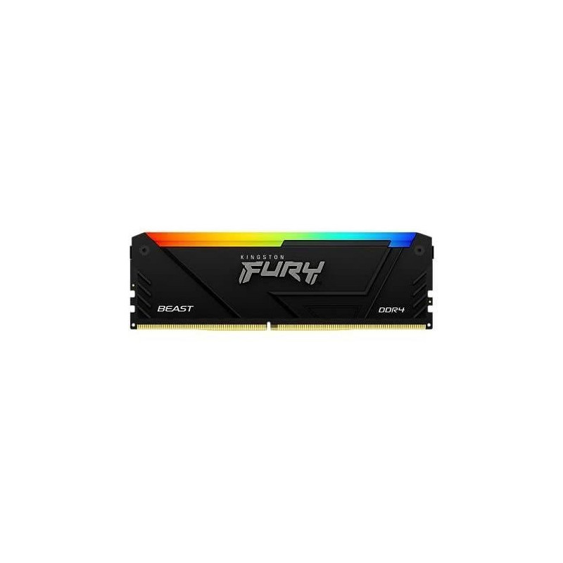 Mémoire RAM - KINGSTON - FURY Beast - RGB - 8 Go - DDR4 - 3200 MHz CL16 - (KF432C16BB2A/8)