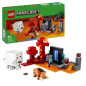 LEGO 21255 Minecraft L'Embuscade au Portail du Nether, Jouet avec Scenes de Bataille et Minifigurines, Figurine Hoglin
