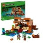 LEGO 21256 Minecraft La Maison de la Grenouille, Jouet avec Figurines d'Animaux, Personnages : Zombie et Explorateur